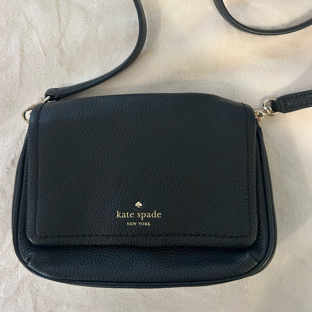 Kate Spade Black Leather Crossbody Bag